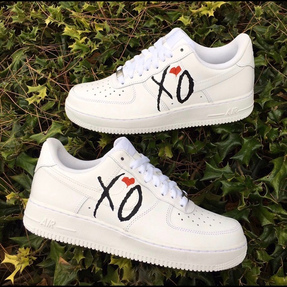 ⚡️Custom Nike Air Force 1 Shoes (The Weeknd)⚡️ - Picture 1 of 4